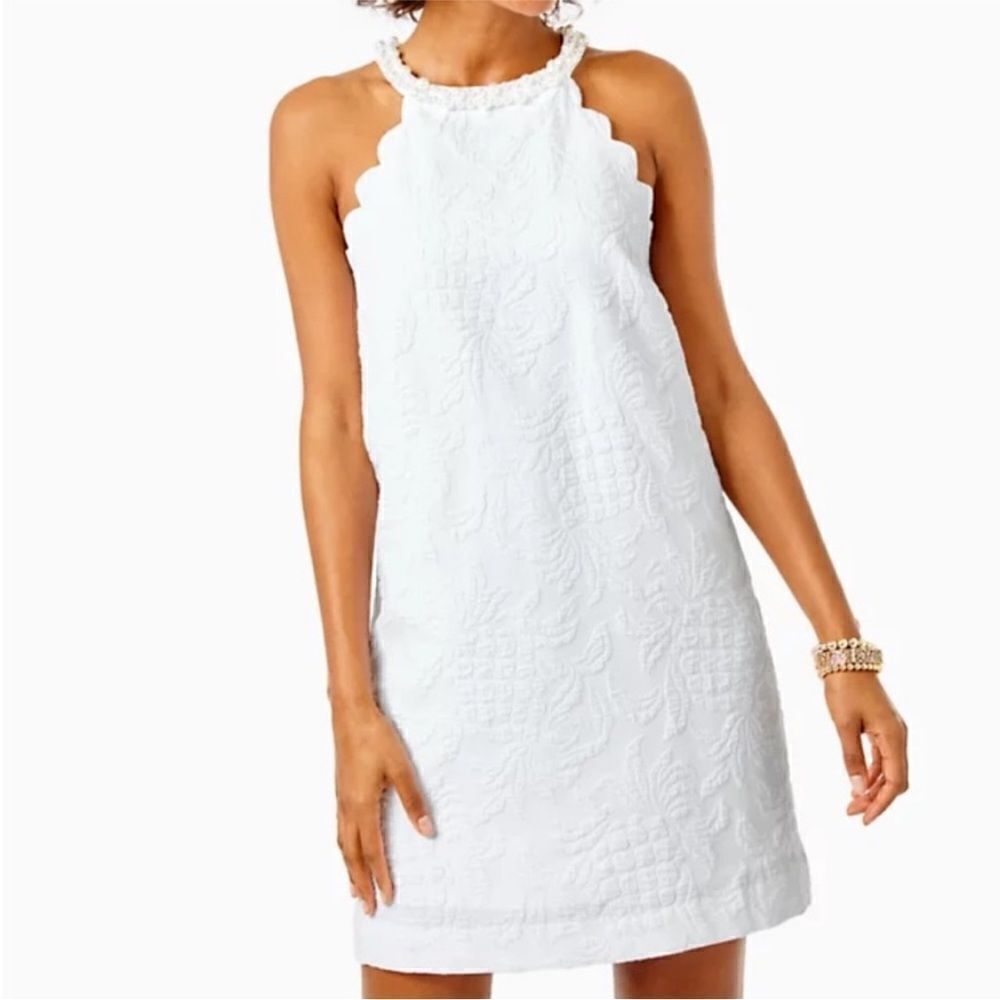 NWT Lilly Pulitzer Tabby Stretch Dress white size M